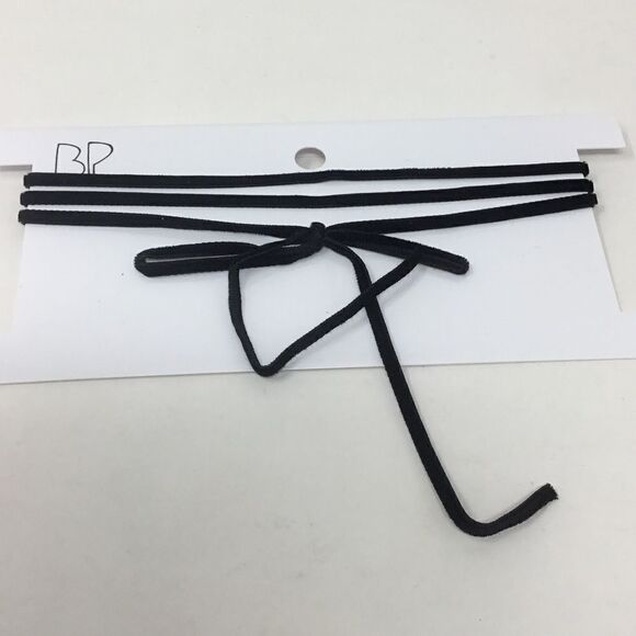 BP. Triple Layer Velvet Bow Choker (E2) - Picture 1 of 3